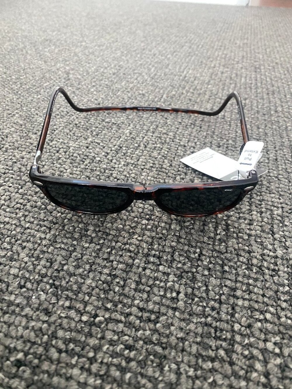 NWT! Clic Brand Click It Reader Executive Bifocal Sunglasses Polarized Brown